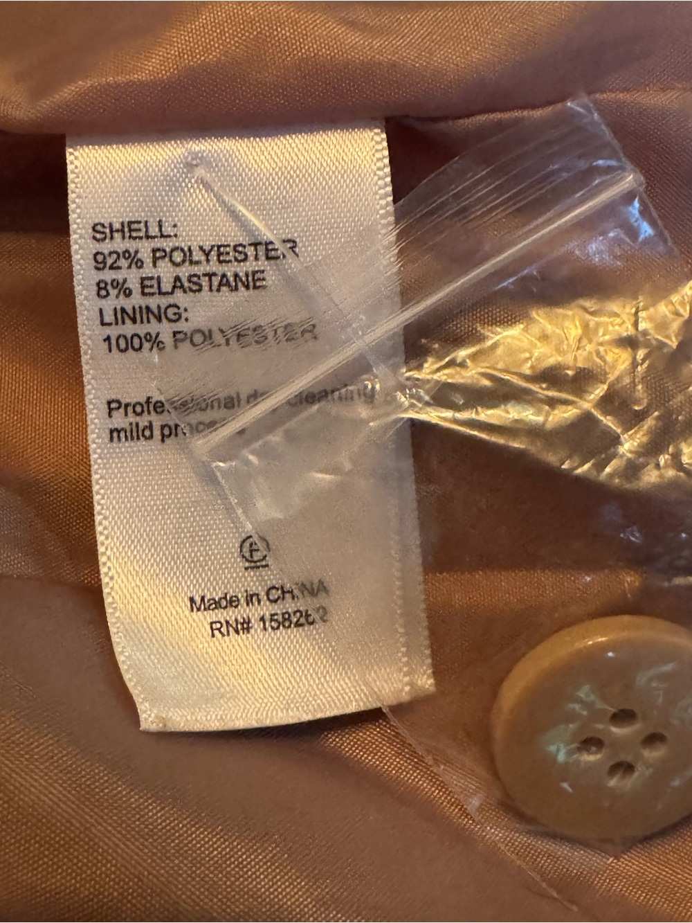 Sincerly Jules Suede One-Button Blazer in Light Brown - Picture 10 of 10